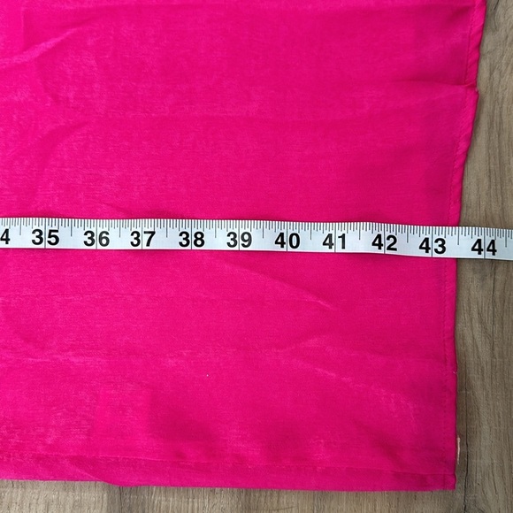 Show Me Your MuMu hot pink Winslet cowl neck slip gown size large - Picture 13 of 16